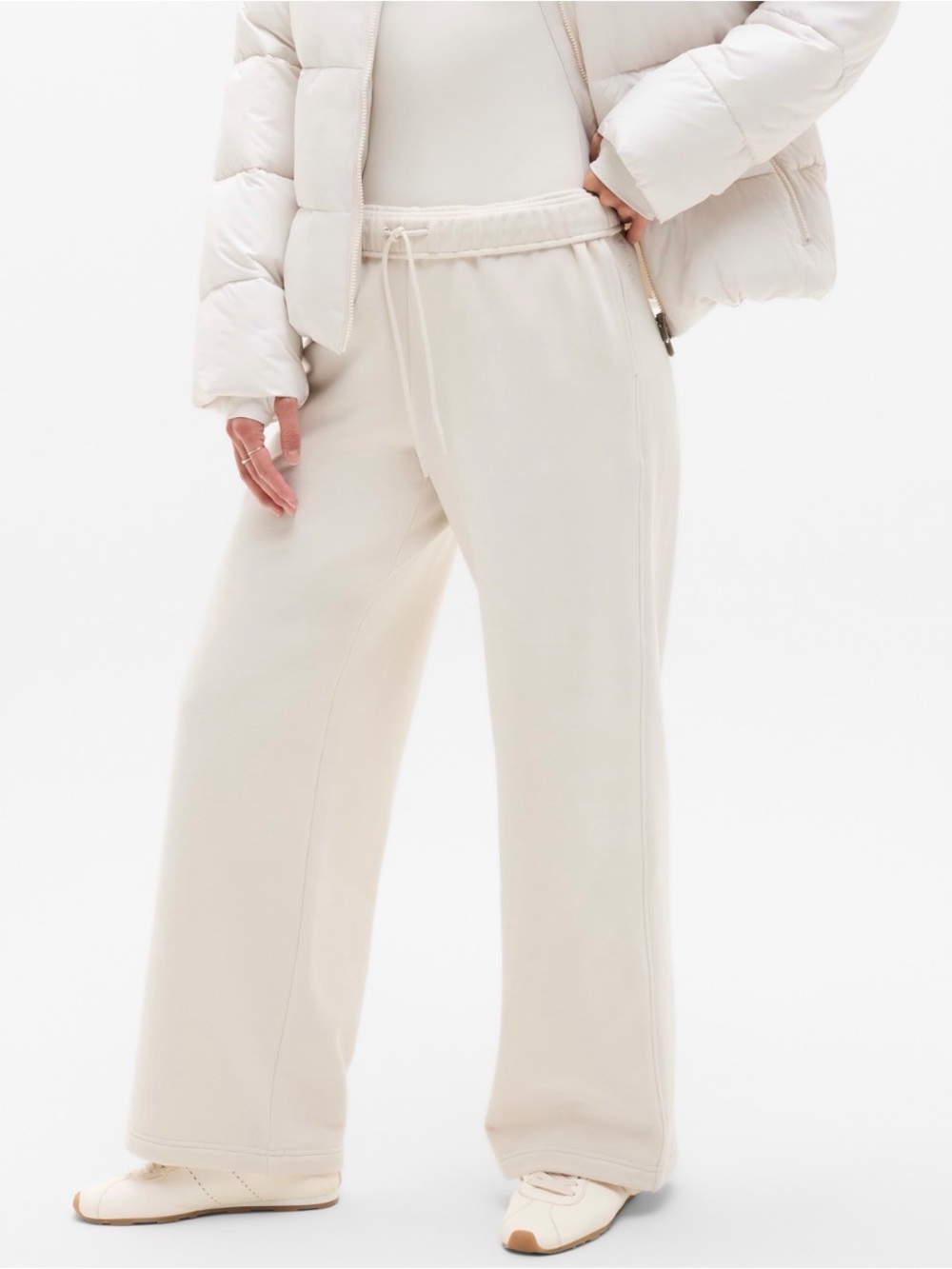 NWT Athleta Forever Fleece wide leg
